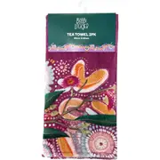 Bobbi Lockyer Tea Towels Assorted 2 pack