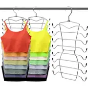Closet Organizers and Storage,8 Tier Tank Top Hangers Space-Saving,Closet Organizer,Non Slip Hanging Sport Bras Holder,Dorm Room Essentials for College Students Girls Camisoles Swimsuits Dress,3 Pack