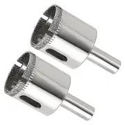 Diamond Hole Saws Drill Bits 30mm Carbon Steel Glass Ceramic Drill Bits 2pcs
