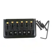 Alloy 6 String Roller Saddle Hardtail Bridge For Electric Guitar Replacement.