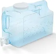 Arrow Home Products 00744 Slimline Beverage Container, 2.5-Gallon, Clear Beverage Dsipanser 3-Gal Clear-White Top/Spigot