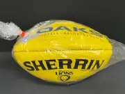 AFL BRISBANE LIONS OFFICIAL SHERRIN GAME BALL Yellow - Neale Rich Cameron Gabba