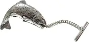 [Kiola Designs] Splashing Salmon Fish Tie Tack
