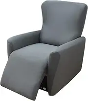 Stretch Recliner Couch Cover 4-Pieces 1Seat Recliner Chair Slipcovers with Pockets Sofa Cover Recliner Lazy Boy Furniture Protector for Living Room (Color : #27)