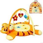 Tiger Baby Play Mat – Soft Tummy Time Activity Gym for Infants | Portable, Foldable, Padded Mat for Newborns | Developmental Floor Mat for Boys & Girls