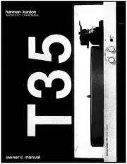 Harman Kardon T-35 Turntable Owners Manual