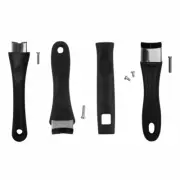 Black Bakelite Kitchen Long Replacement Handle with Screw for Pan Pot Cookware