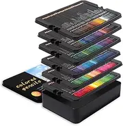 JSEIAJB 180 Color Oily Colored Pencil Iron Box Set, Art Painting And Drawing Supplies, Graffiti Pencils