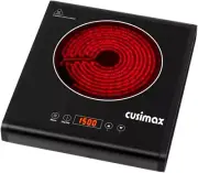 1500W Hot Plate Electric Stove with LED Display, Portable Infrared Electric Burn