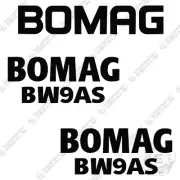Fits Bomag BW9AS Decal Kit Soil Compactor Roller - 3M Vinyl!