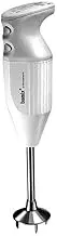 Bamix Deluxe Immersion Blender 180W, 2 Speed, 20cm Immersion Hand Blender with 3x Blade Attachments, Dry Grinder Accessory and Bench Stand, White