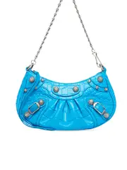 Balenciaga Le Cagole Mini Purse with Chain Crocodile Embossed