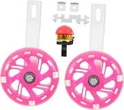 BESPORTBLE Kids Cycle Training Bike 16 Inch Auxiliary Wheels Safe Sturdy Kids Balance Bike Stabilizer Flashing Light Feature