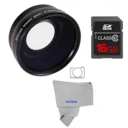 HD WIDE ANGLE MACRO LENS + 16GB SD FOR CANON EOS REBEL 1100D 1200D 1300D T5 T3I