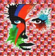 Ziggy Stardust David Bowie BLOTTER ART perforated tabs psychedelic art