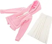 KONTONTY 1 Set Girl Doll Costume Decorative Sweatshirt Skirt Outfit for Dress Up Fun Unique DIY Clothing for Mini Dolls Safe Materials for Imaginative Play