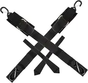 2 Sets Boat Winch Strap Kayak tie Down Straps Boat Accessories Marine Boat Trailer tie-Downs Kayak Strap with Hook Beam Shoulder Strap Security Lock Tight Belt Nylon
