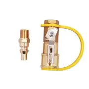 1/4" Quick Connect Kit for Propane/Natural Gas Systems-Safety Shutoff Valve &