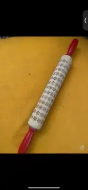 Christmas Rolling Pin Baking Cookies Dough Cookie Cake Engraved Roller Embossing