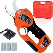 Electric Pruning Shears,Cordless Gardening Electric Shears,Soft rubber grip pad,Grooved static knife,LCD,Multifunctional Scissors,Used for Cutting Fabrics,Trimming Plants,Leather