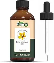 Organic Zing Horse Chestnut (Aesculus hippocastanum) Oil | Pure & Natural Essential Oil for Skincare, Hair Care & Massage- 30ml/1.01fl oz
