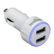2Pcs 2 Ports Usb Replenisher Auto Charging Adapter Cell Phone Charger