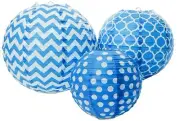 Chevron Polka Dot Theme Birthday Party Decoration Paper Lanterns 15 COLORS