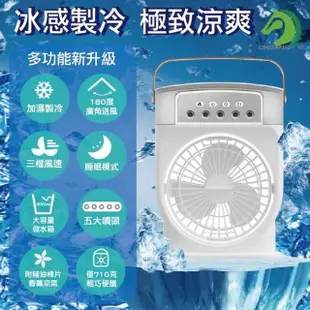 【創藝】兩用款-水冷式冰霧扇 現貨贈冰袋*1(水冷扇 移動式冷氣 冰霧水冷扇 噴霧水冷扇 風扇 電風扇)