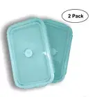 Extra-large Collapsible Silicone Food Storage Containers Lunch Box 40.5oz 2pcs
