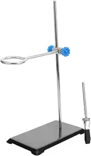 Gatuida Chemistry Lab Clamp Stand Large Scale Laboratory Stand Flask Clamp Metalware Rack for Lab