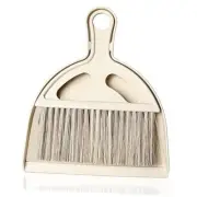Mini Broom and Small Dustpan Brush - Mini Broom and Dustpan, 1set Rice White