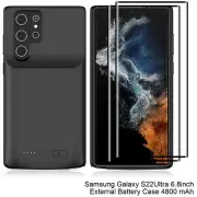Samsung S21+/S23+ Note10 Battery Case 6000mAh Portable Rechargeable Power Pack