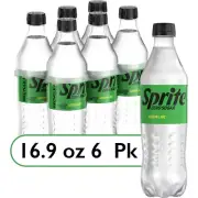 Sprite Zero Sugar Lemon Lime Pack of 6 16.9oz Bottles Soft Drinks Sprite Cola