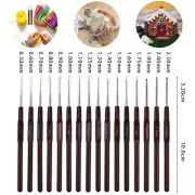 0.5mm-2.5mm Crochet Hooks Needles Small Lace Yarn DIY Knitting Needles Hook 229A