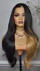 New Long Wavy 13x4 Free-Part Lace Frontal Wig Blonde Brown Black Womens Fashion
