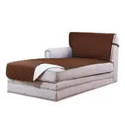 L Shaped Sectional Sofa Chaise Lounge Slipcover Sofa Protector -Coffee