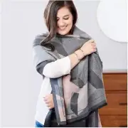 SOIA & KYO *LARISA* WOVEN SCARF GEOMETRIC 37x24 $75 SOLD OUT NIP