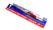 TAMIYA Model Craft Tools HG Reverse Action Straight Tweezers 74103
