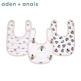 【aden+anais】經典圍兜三入(迪士尼 兒童圍兜 口水巾)