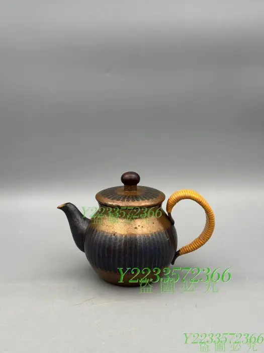 文明館】玉川堂 銅製 水注 銅瓶 (約1060g) 水差 水指 薬缶