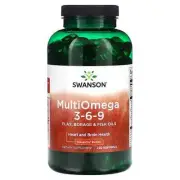 2 X Swanson, Multi Omega 3-6-9, 220 Softgels