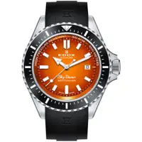 在飛比找PChome24h購物優惠-EDOX SkyDiver 海神波賽頓 1000米潛水機械錶
