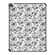 iPad Air 13-inch (M2/M3) iPad Impact Case Watercolor simple black white hand painted floral
