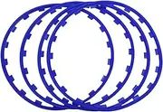 car wheel protector, wheel rim protector, modified wheel rim, anti-collision protector, 16-21 inch wheel decorative protector, anti-scratch and anti-friction, suitable for many vehicles (Blue,16in)