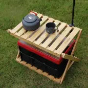 Camping Storage Rack Foldable Portable Table for Household Picnic Kitchen