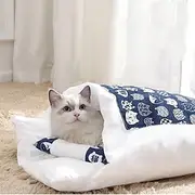 Cat Bed cave cat beds for Indoor Cats,Soft and Comfortable,Cute cat House,with Washable Cushioned Pillow,Enclosed cat Bed,Kitty pet hut,Hideaway,Small Dog Tent
