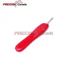 SCALPEL HANDLE #5 RED SURGICAL DERMAL PODIATRY INSTRUMENT