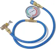 R134A AC Manifold Gauge Set Professional Diagnostic Charging Kit w/Sealing Adapter, Valve Core Tool Blue