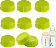 (9-PCs) Travel Bottle Caps Compatible with Dr Brown Narrow Bottles, Storage Caps Replacement for Medela Bottles