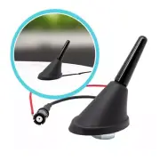 Car 3cm Short Rod Roof Antenna + Antenna Base w/ Adapter For Hyundai, Kia Mazda
